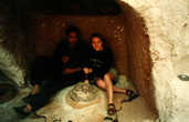 С гидом в жилище берберской женщины, селение Матмата