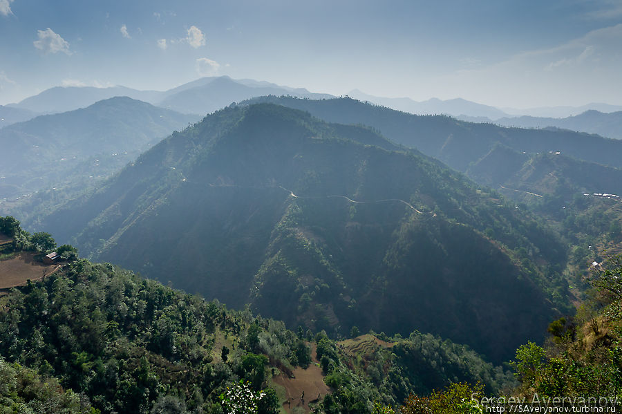 Трек на холм Луква, пейзажи Панаути, Непал