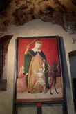 Madonna del Soccorso, Франческо Меланцио из Монтефалько. Эта картина расположена в самой церкви.