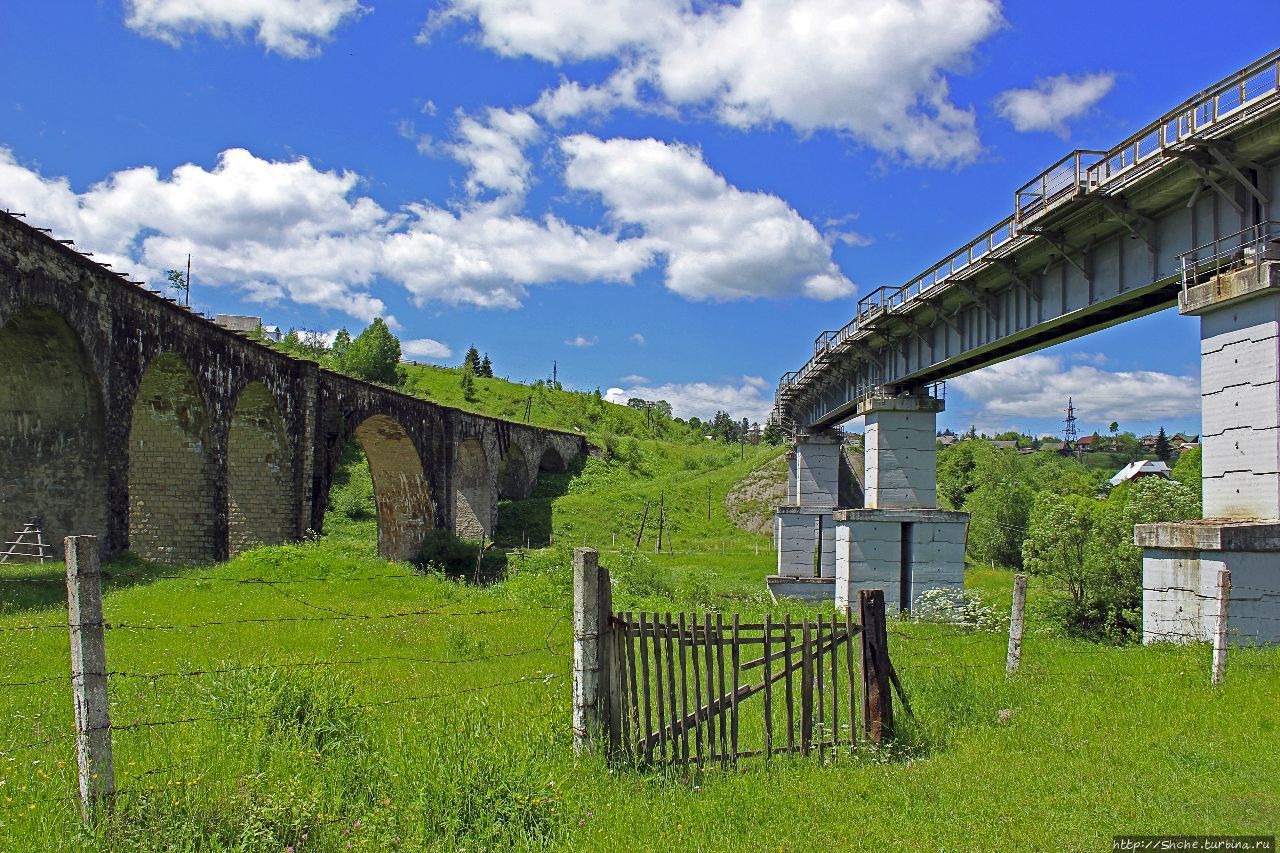 Старый каменный виадук Ворохта, Украина