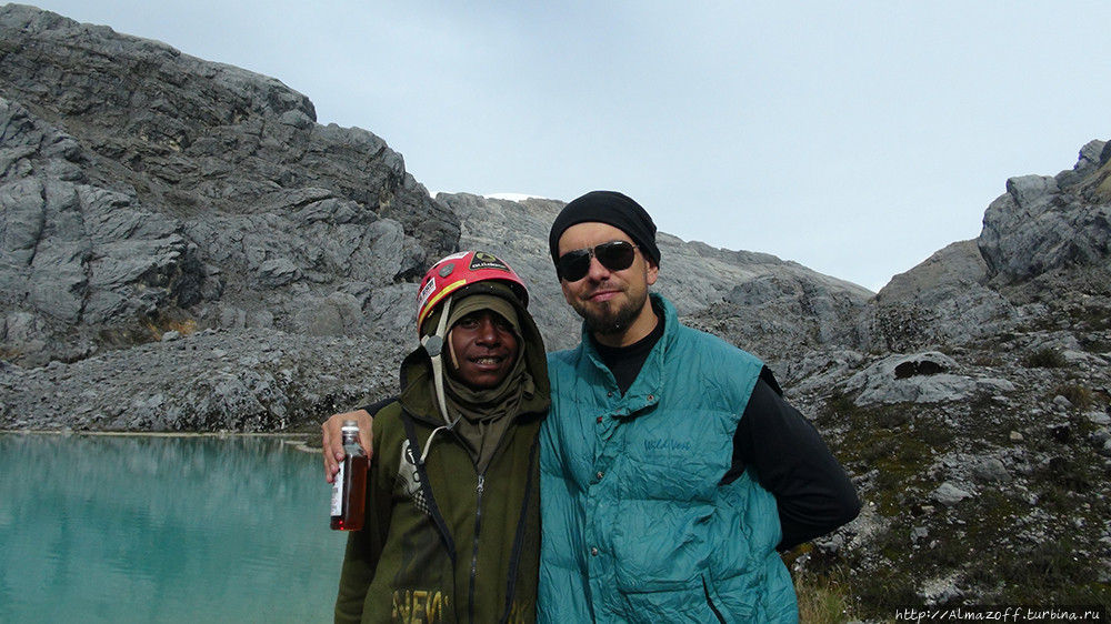 горный гид Андрей Гундарев (Алмазов) в Папуа Гора Джая (4884м), Индонезия