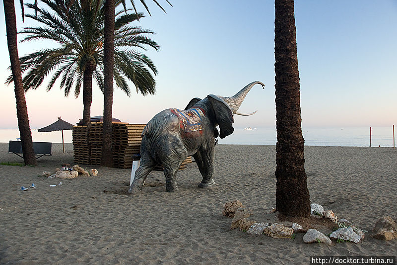 Пляж в Марбелье Пляж в Марбелье