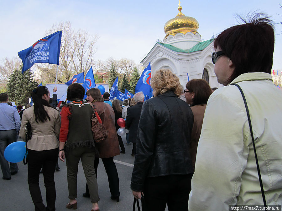 На первомайской демонстрации Саратов, Россия На первомайской демонстрации Саратов, Россия