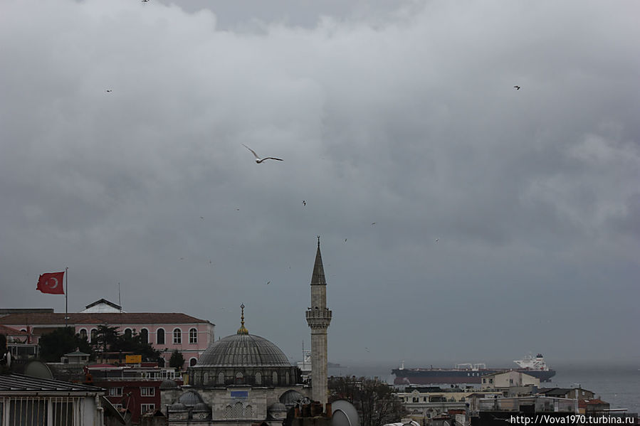 Мечеть Соколлу Мехмет Паша в пасмурный день.