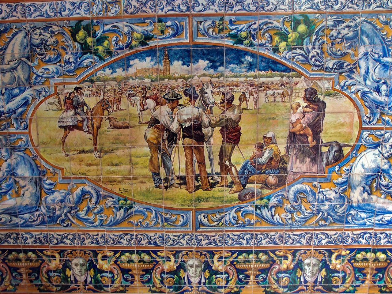 Краски Севильи Севилья, Испания Краски Севильи Севилья, Испания