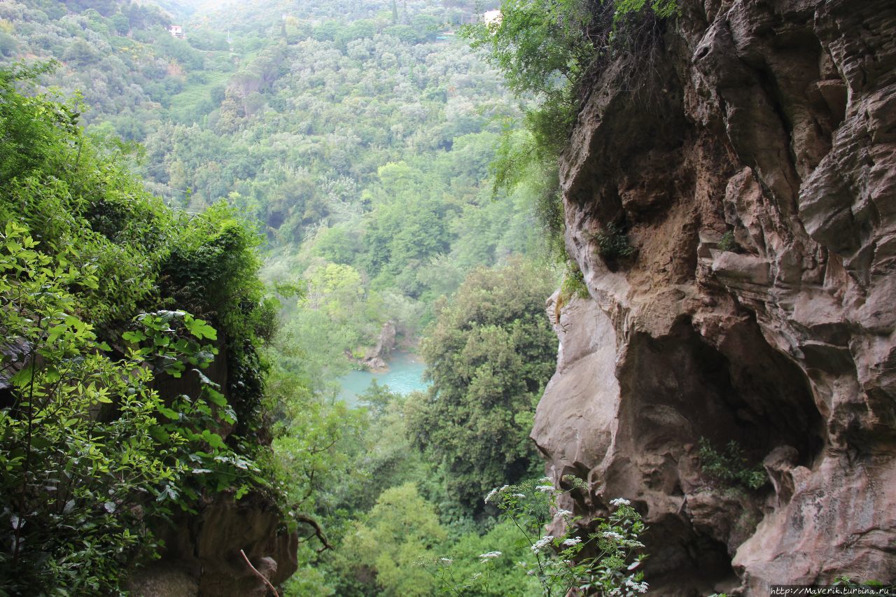 Вилла Грегориана — великолепное место для любителей природы Тиволи, Италия