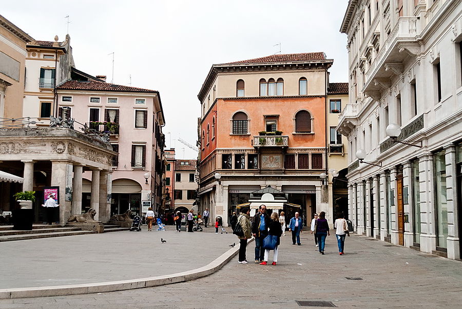 Обычный итальянский городок Падуя, Италия