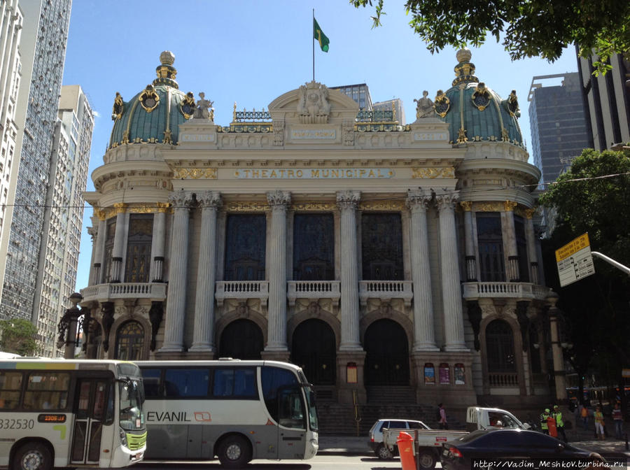 Национальный театр в Рио-де-Жанейро. Рио-де-Жанейро, Бразилия