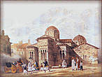 фото из интернета
На картине 1843 года  Капникареа — на начавшей строиться улице Эрму