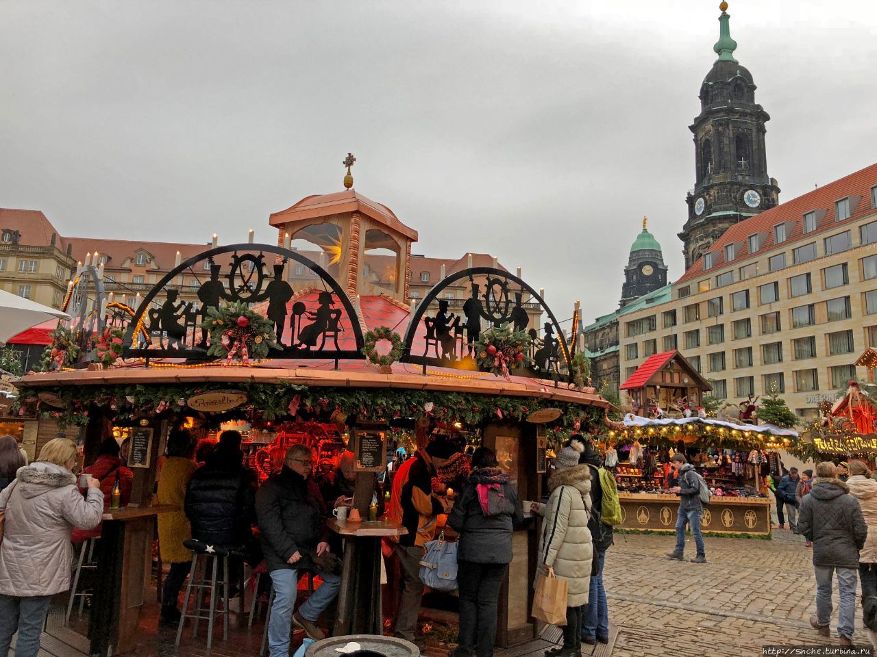 Старая рыночная площадь Дрезден, Германия