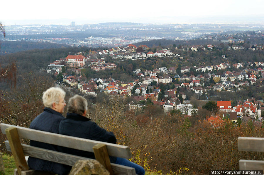 Панорама Штутгарта центр и западная часть Панорама Штутгарта центр и западная часть