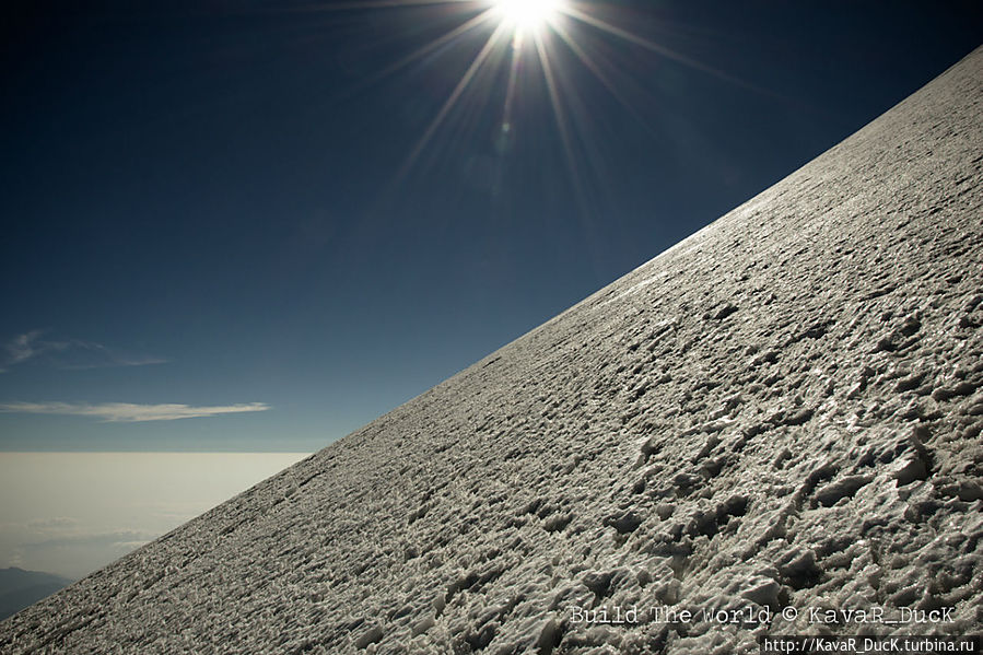 Вот такой уклон горы Вулкан Орисаба (5636м) Национальный парк, Мексика