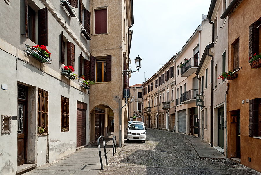 Обычный итальянский городок Падуя, Италия