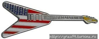 USA map guitar — Rick Nelson of Cheap Trick Сомали