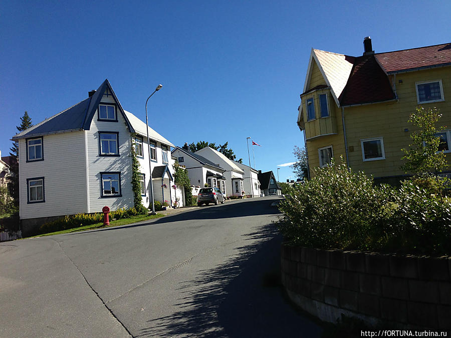 Центр города Свольвер Свольвер, Лофотенские острова, Норвегия