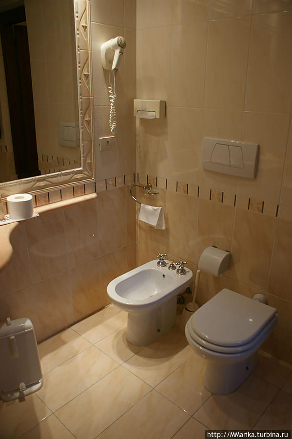 ванная комната одноместного номера Рим, Италия