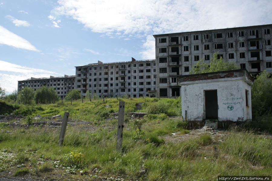 Заброшенный поселок Рудник Воркута, Россия