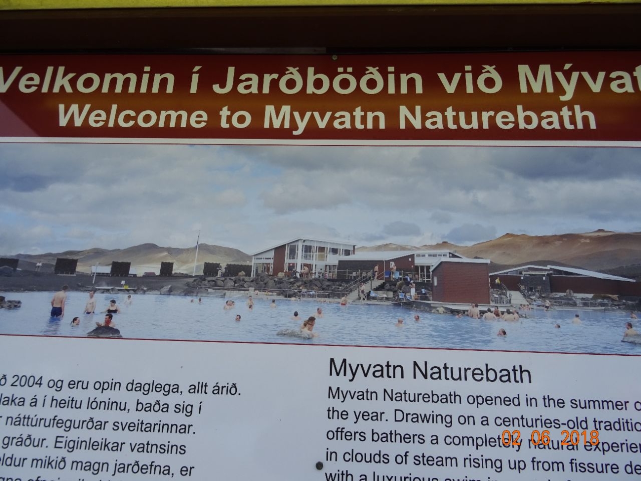 Природные ванны Миватн Озеро Миватн, Исландия