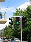 Толстый пешеход на зальцбургском светофоре
