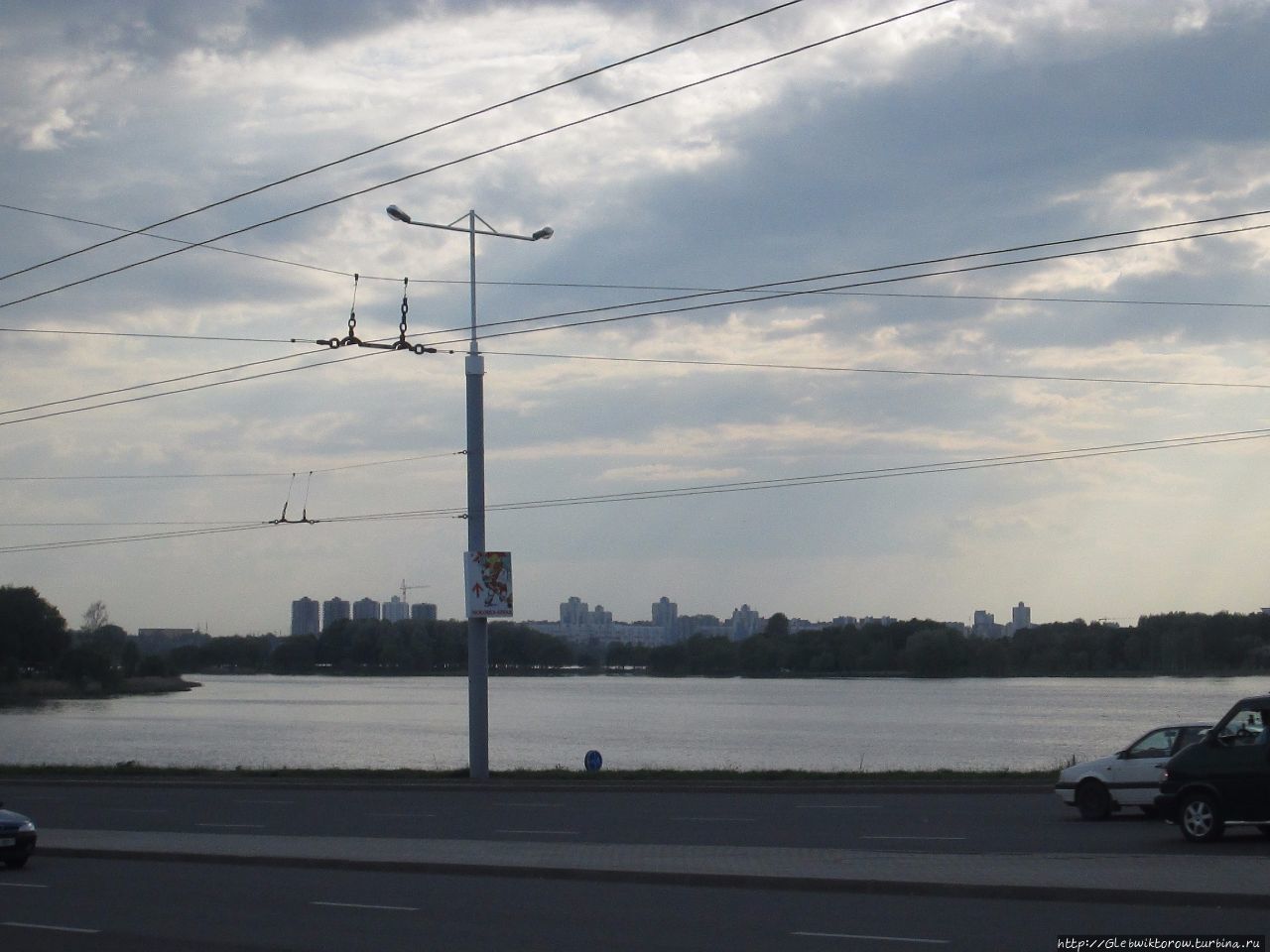 Поездка на трамвае из центра Минска в парк Надежды Грековой Минск, Беларусь