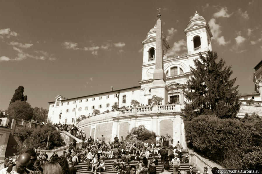 Испанская лестница и фонтан Треви. Рим, Италия