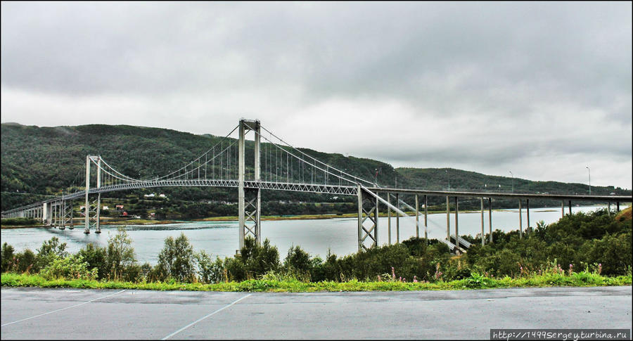 Мост Tjeldsundbrua или Начало путешествия по Лофотенам Острова Лофотен, Норвегия