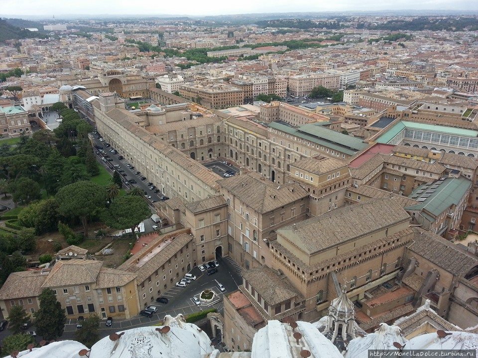 Площадь Сан Пиетро — вид со смотровой площадки Ватикан (столица), Ватикан