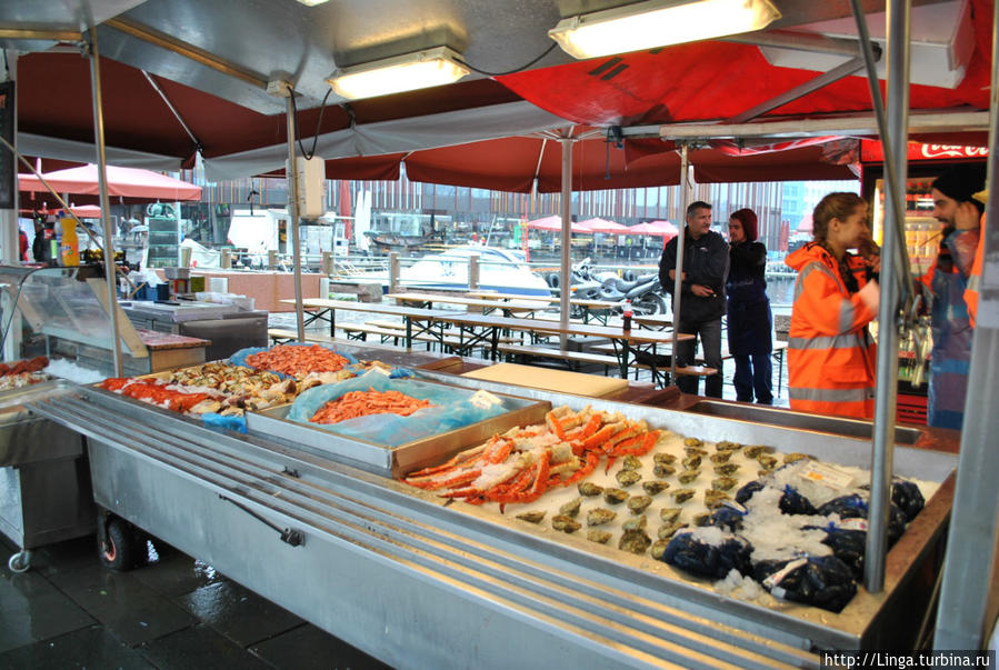 Рыбный рынок Бергена Берген, Норвегия