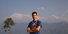 Я на фоне гималайской гряды
