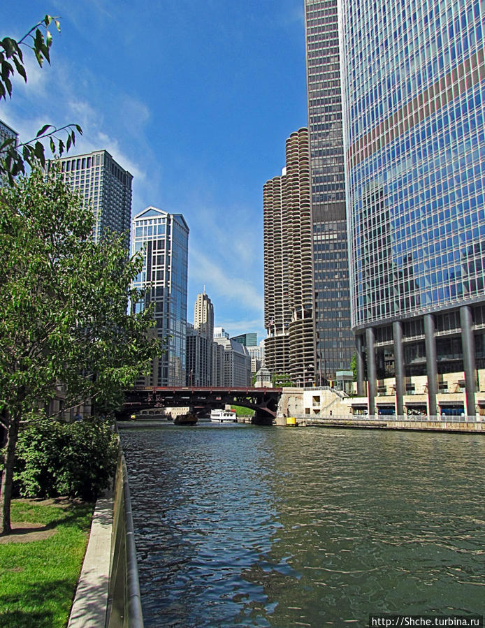 Прогулка вдоль реки в джунглях...бетонных. Chicago Riverwalk Чикаго, CША