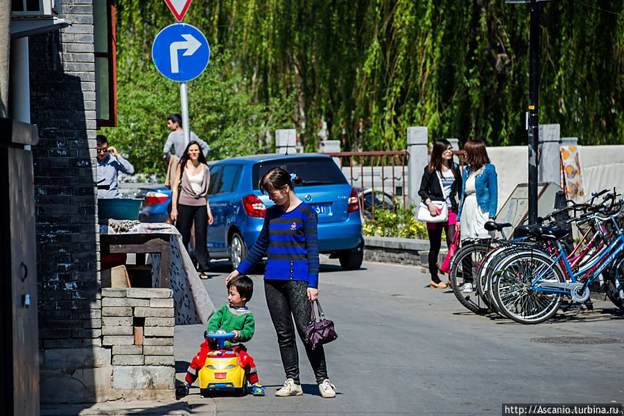 Обычный день в пекинском парке Пекин, Китай