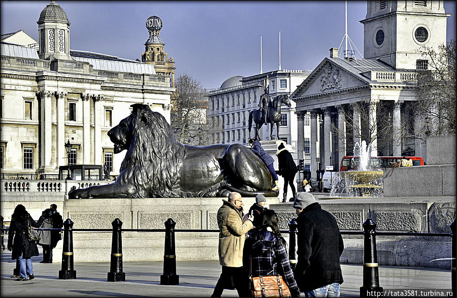 Трафальгарская площадь — главная площадь Лондона Лондон, Великобритания Трафальгарская площадь — главная площадь Лондона Лондон, Великобритания