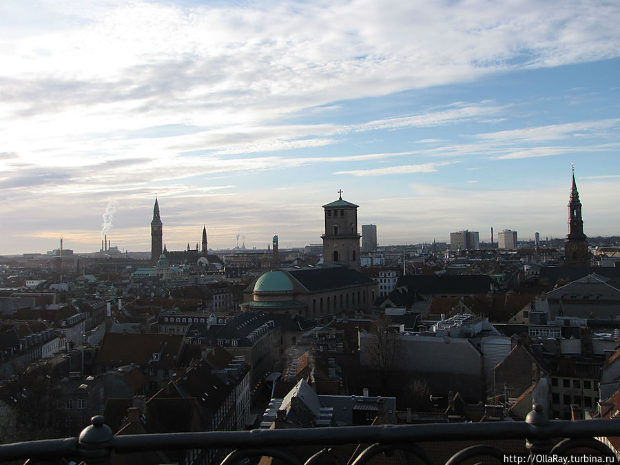Круглая башня. В Копенгаген зимой Копенгаген, Дания