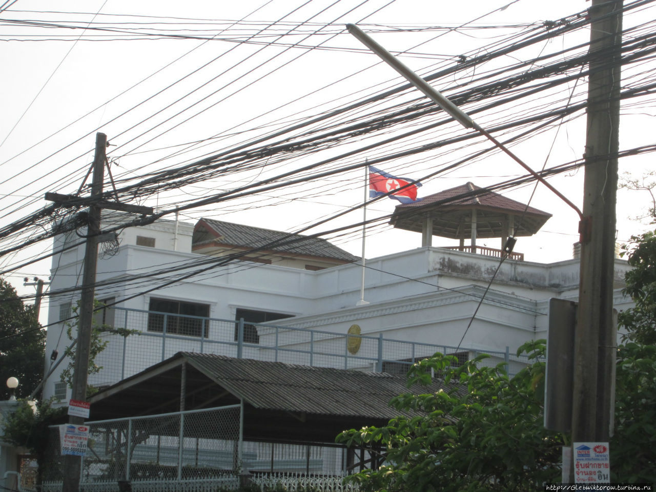 Прогулка в посольство КНДР Бангкок, Таиланд