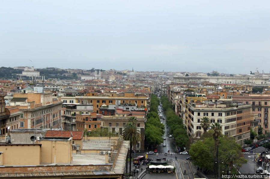 Панорама Рима из музея. Ватикан (столица), Ватикан
