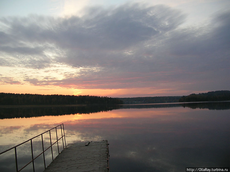 Закат на Кончезере. Кончезеро, Россия