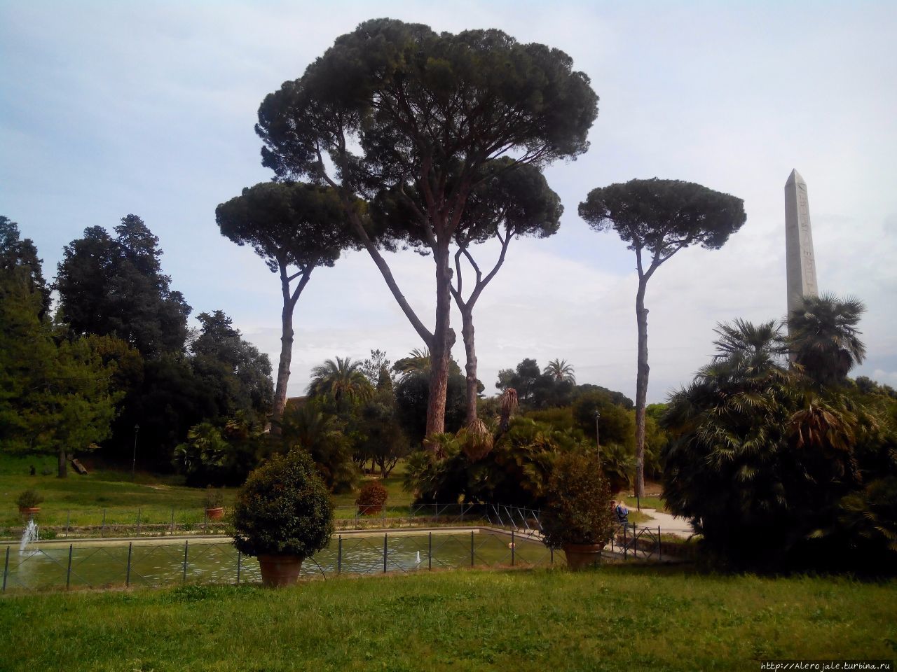 Просто один из парков Рим, Италия