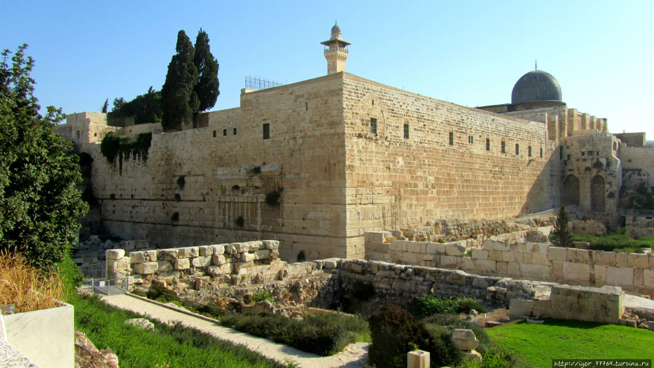 Археологические Сады Ophel. Иерусалим, Израиль
