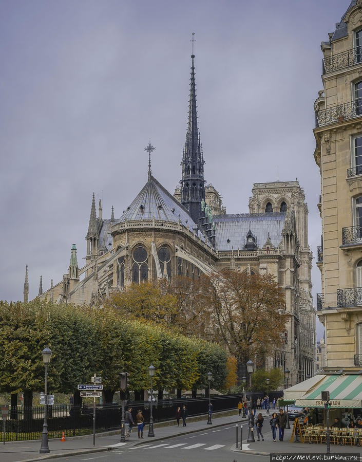 Вокруг Собора Парижской Богоматери Париж, Франция
