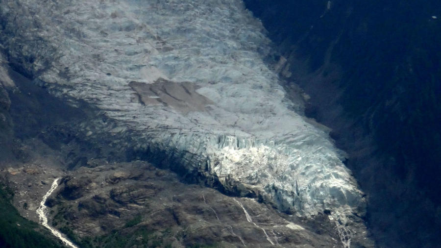 Отсюда еще более вкусная панорама на ледник Bosson, о котором я писал в предыдущих заметках. Шамони, Франция