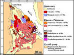 Геологическая карта Афарской котловины