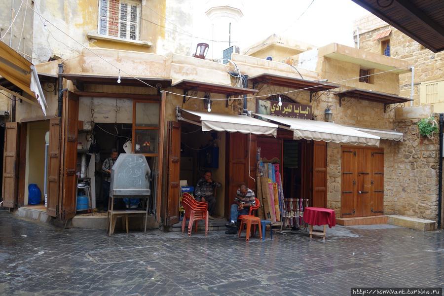 Торговый улицы в Сидоне Ливан Торговый улицы в Сидоне Ливан