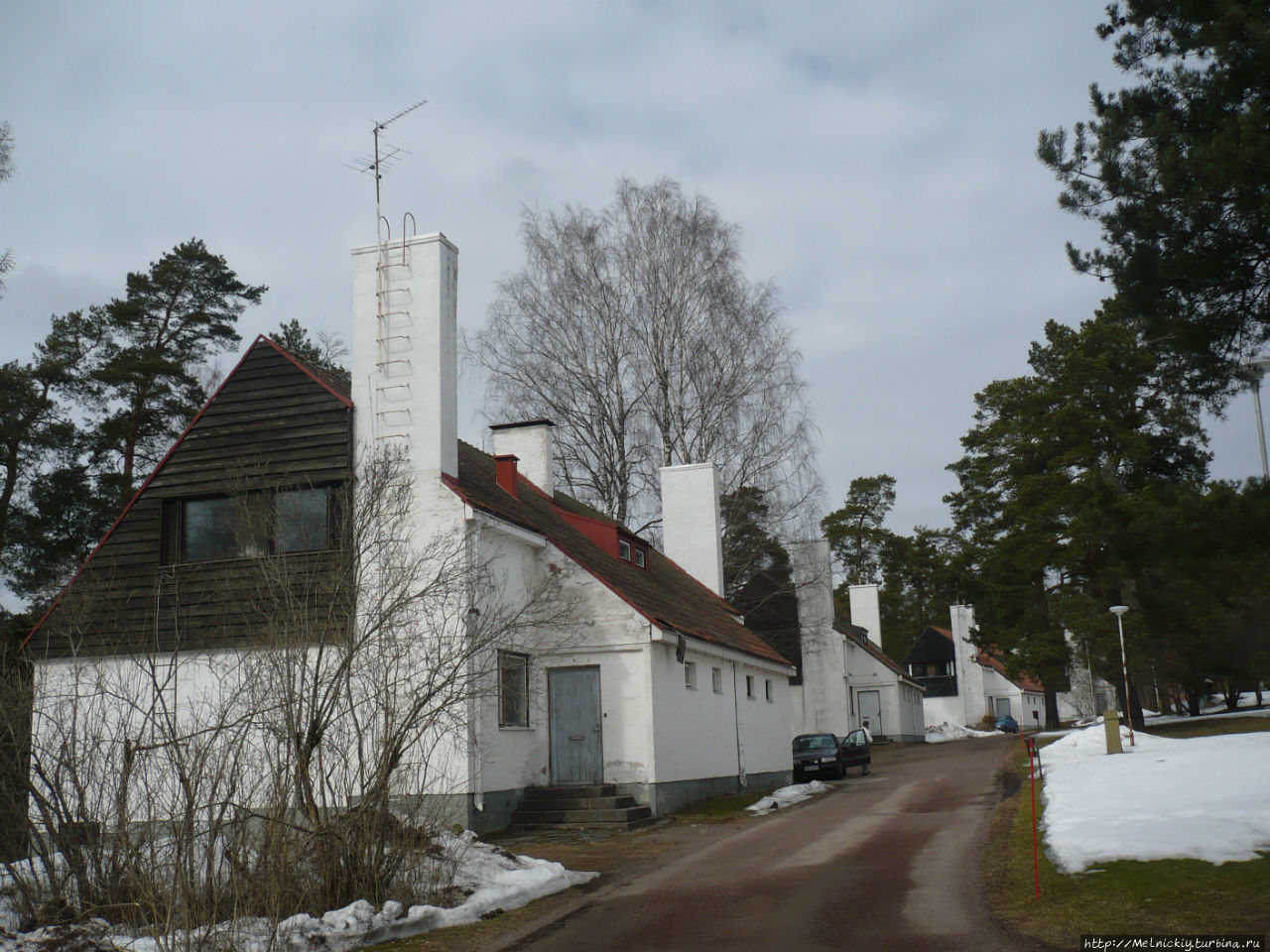 Прогулка по рабочему поселку Инкеройнен, Финляндия