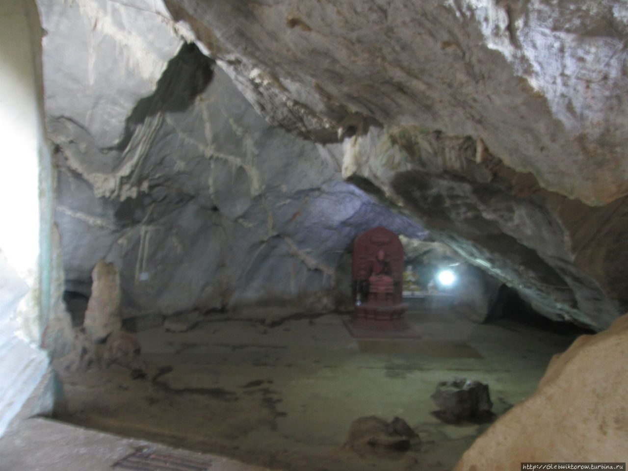Посещение пещеры  Ya The Byan Хпа-Ан, Мьянма