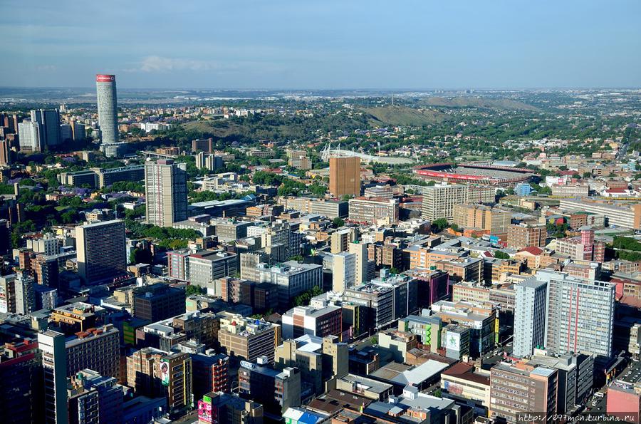 Вид на Йоханнесбург с башни Карлтон-центра Йоханнесбург, ЮАР