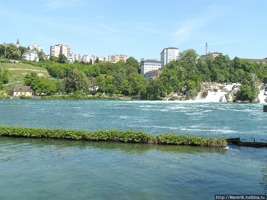 Сказочная игра природы Рейнского водопада Шаффхаузен, Швейцария