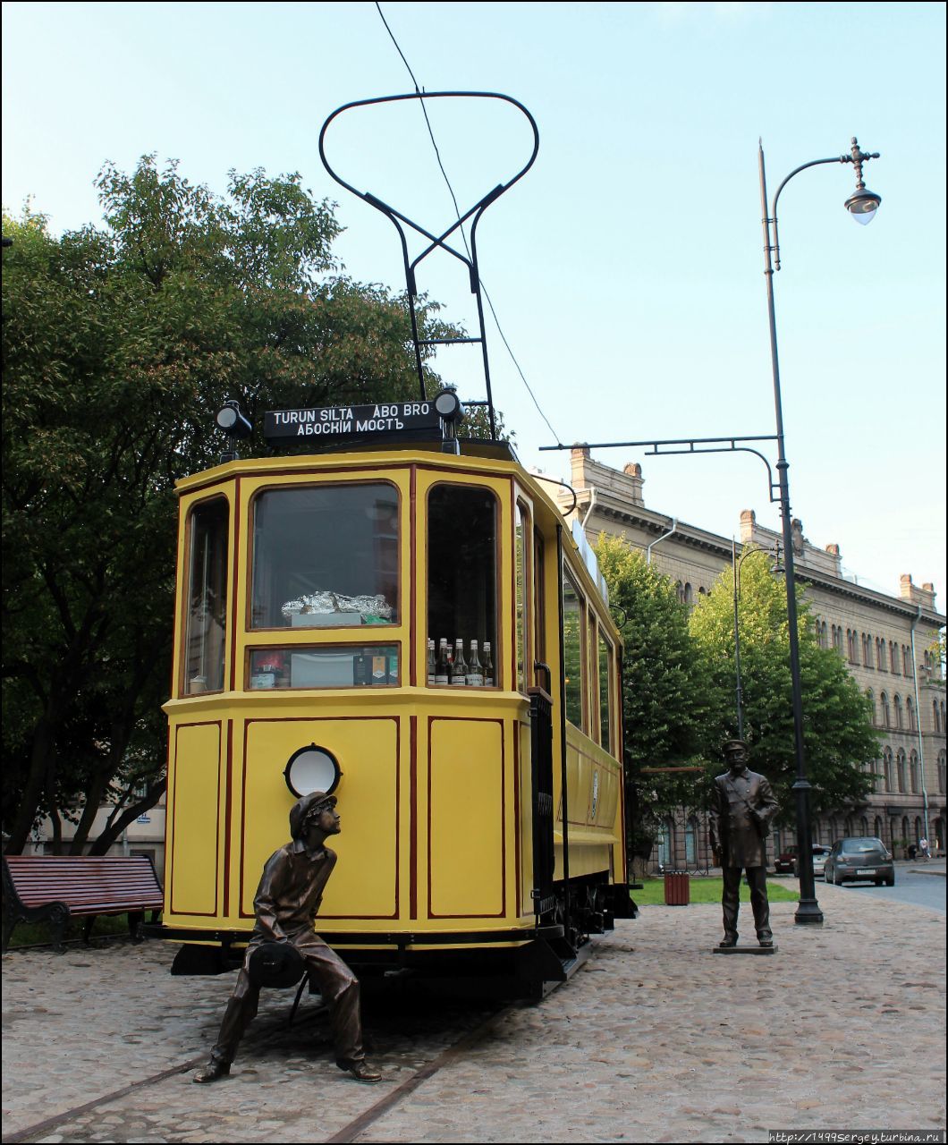 Памятник Выборгскому трамваю Выборг, Россия