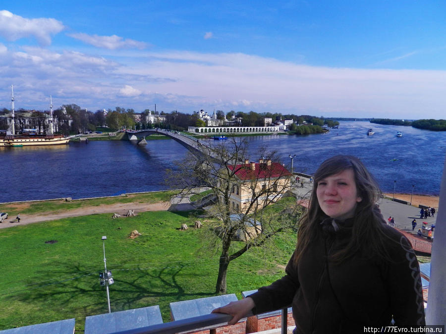 Вид с Софийской колокольни Великий Новгород, Россия