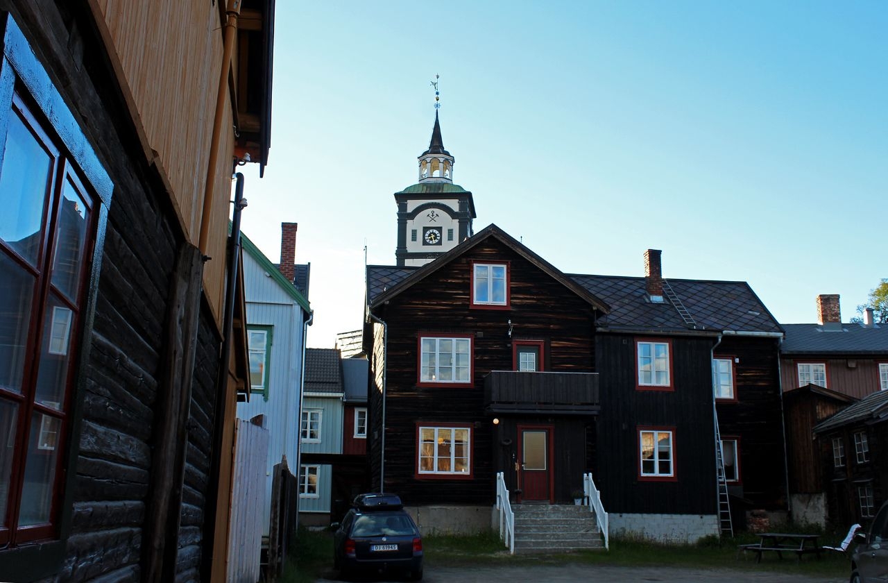 Шахтерский город Рёрус Рёрос, Норвегия