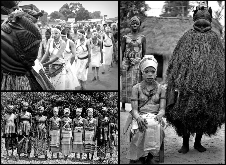 Черно-белые женщины Менде Северная провинция, Сьерра-Леоне
